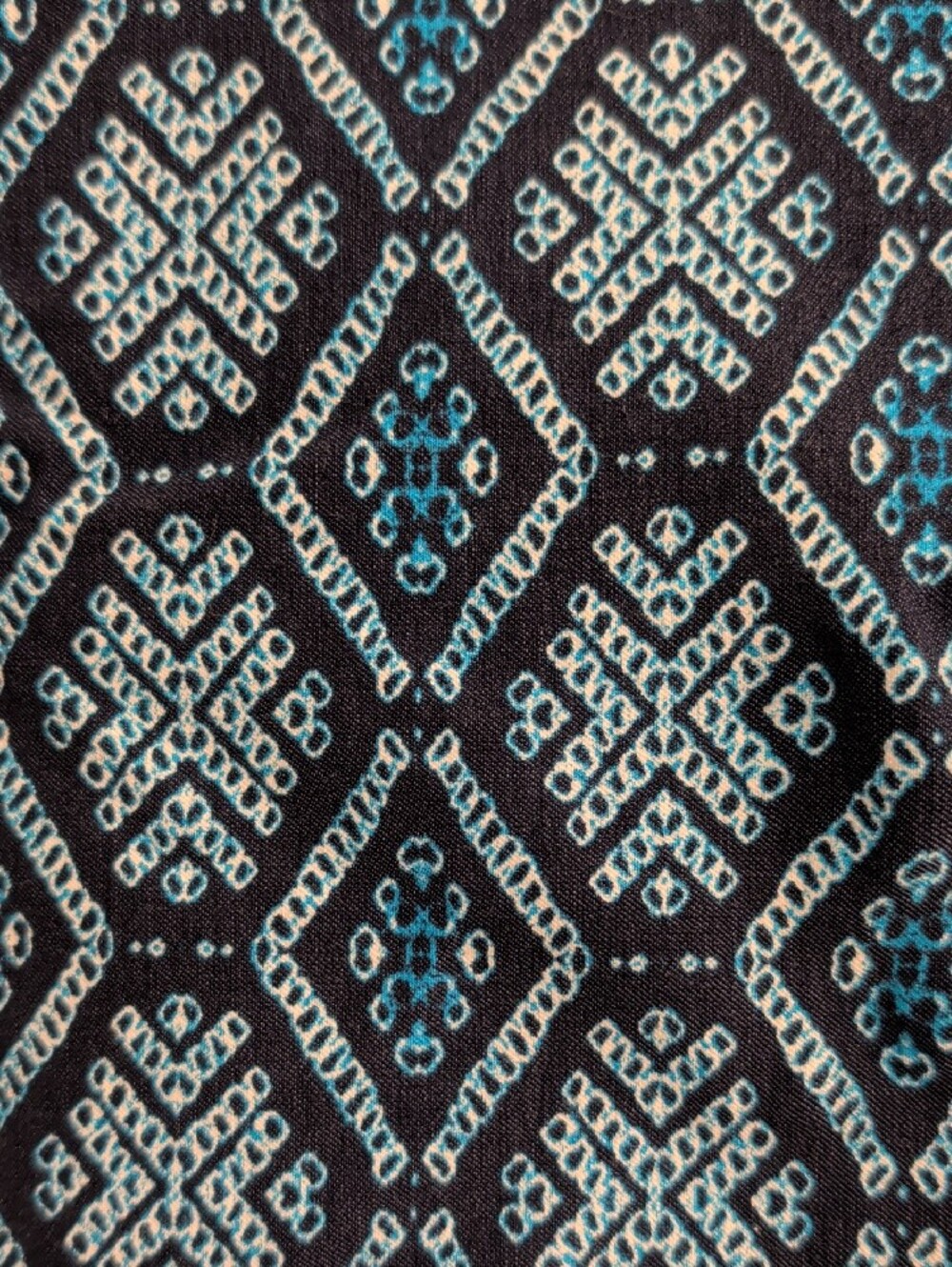 RAFAELLA- 1X Navy and Light Blue Geometric Mini Skort Skirt - Picture 2 of 7
